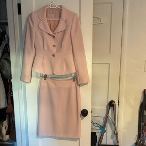 Tahari ASL Light Pink Women's Skirt Set